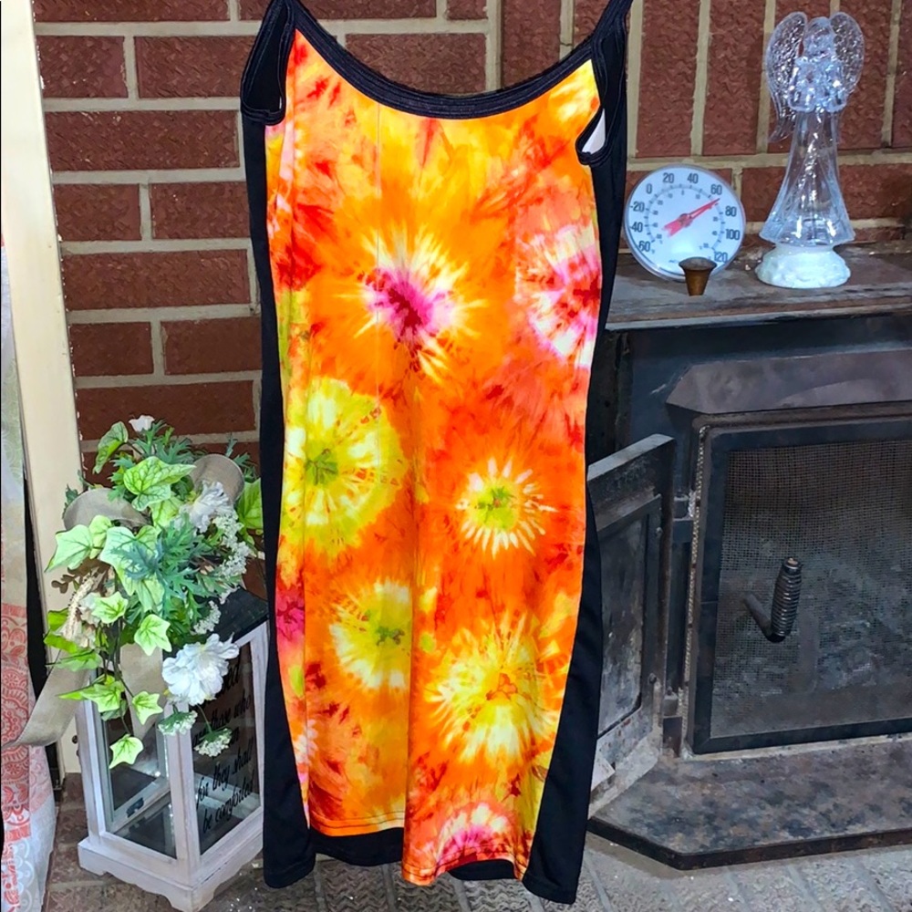 Orange the dye dress